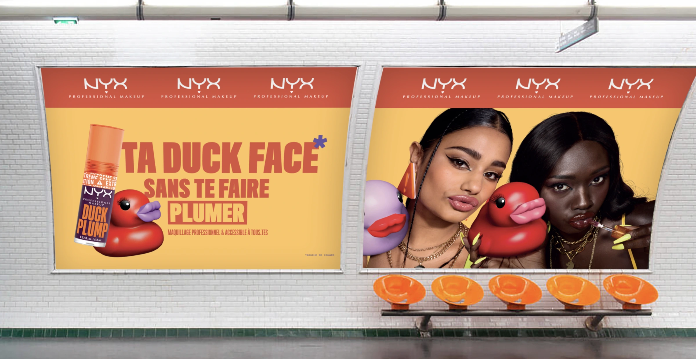 photo de la campagne réalisée pour NYX par l'agence raymonde